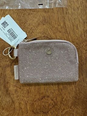 Lululemon Clippable card pouch glitter
